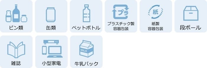 常設資源物ステーション受け入れ品目